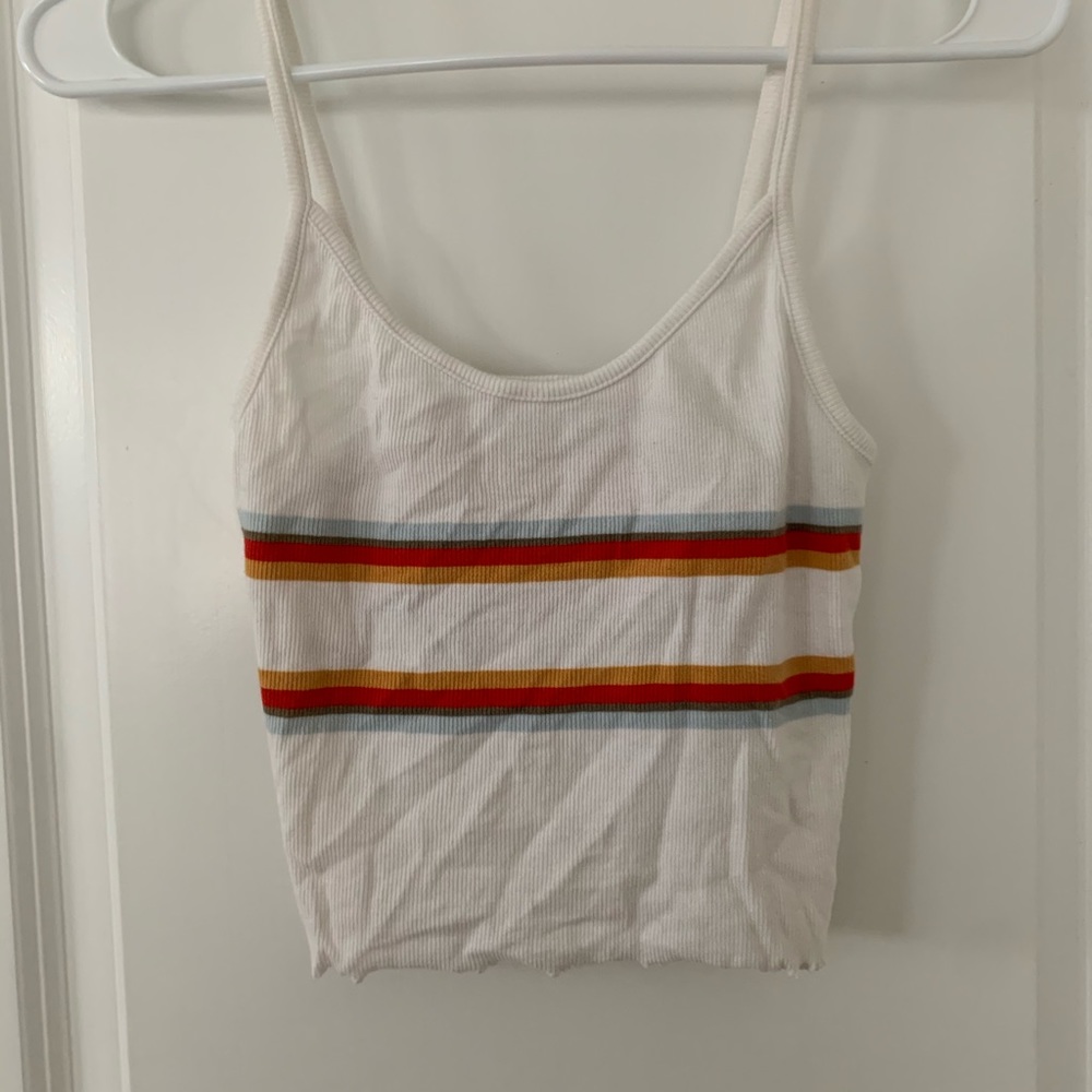 Pacsun striped crop tank